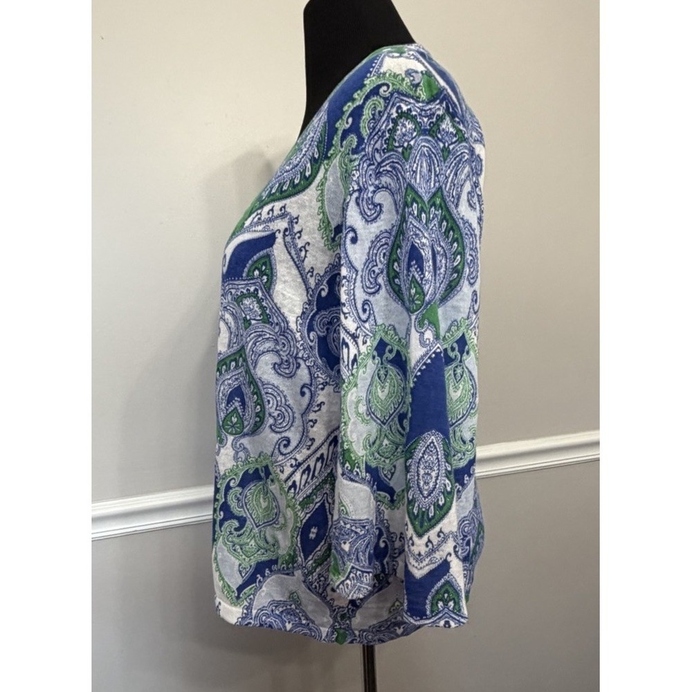 Chico's Linen Blend Cardigan Womens Size 3 XL 16/18 - Picture 5 of 7